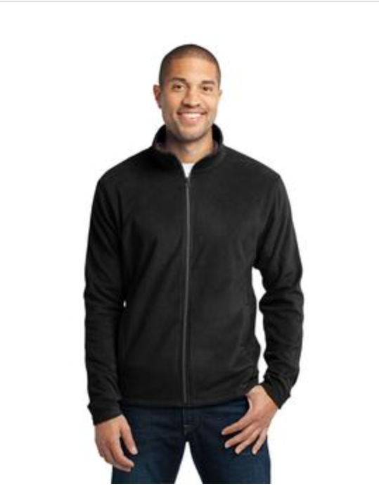 Men's Port Authority Micro-fleece Jacket in Black Main Image